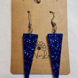 blue dangle earrings